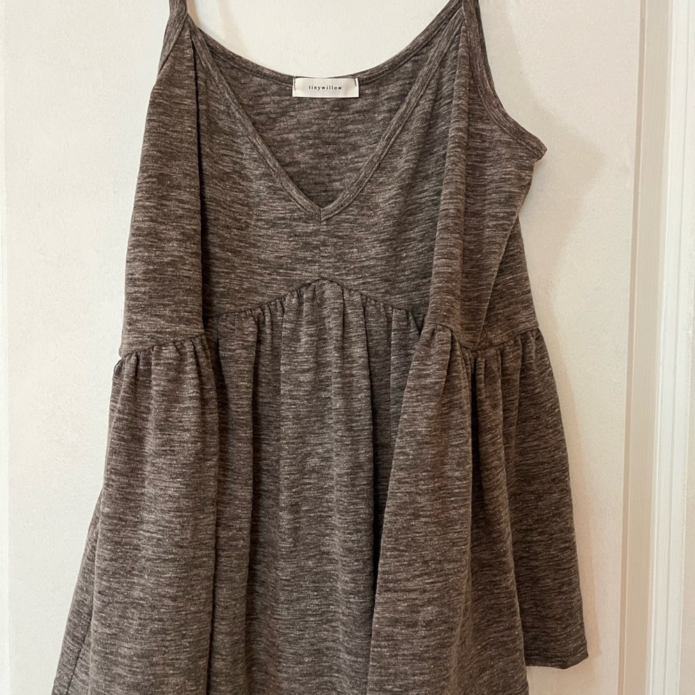 Dress Up tank size small in a grayish-brownish color